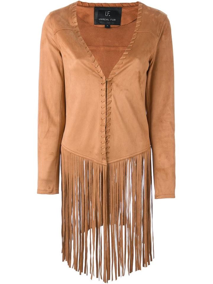 Unreal Fur Mika Jacket, Women's, Size: S, Brown, Polyester/spandex/elastane