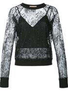 Loyd/ford Semi Sheer Lace Blouse