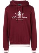 Dolce & Gabbana Logo Print Hoodie - Red