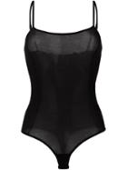Maison Close Thong Body, Women's, Size: Medium, Black, Spandex/elastane/modal