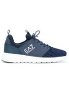 Ea7 Emporio Armani Elasticated Lace-up Sneakers - Blue