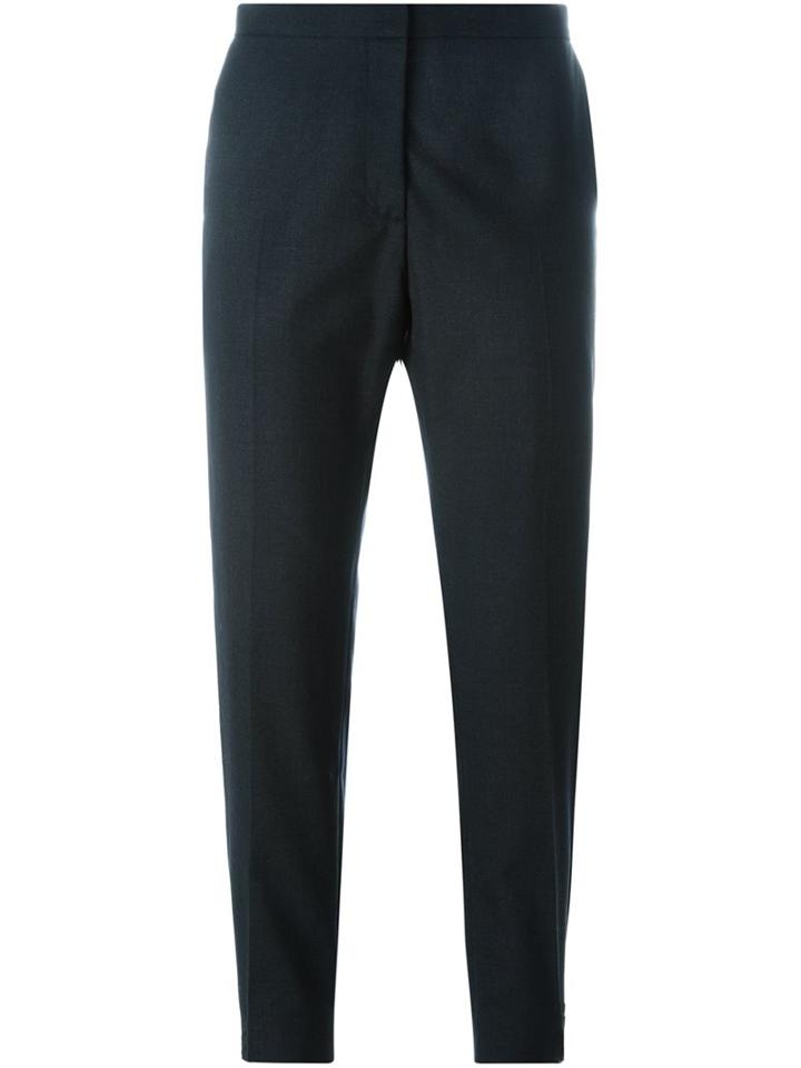 Marni Tailored Cropped Trousers, Women's, Size: 42, Grey, Cotton/cupro/virgin Wool