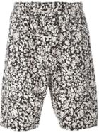 Christopher Kane Blotchy Print Shorts, Men's, Size: M, Black, Cotton