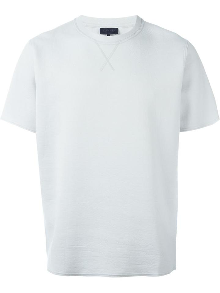 Lanvin Classic T-shirt, Men's, Size: Xl, Grey, Cotton/polyamide