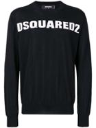 Dsquared2 Crew Neck Logo Sweater - Black