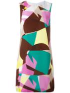 M Missoni - Abstract Print Shift Dress - Women - Silk/polyester - 38, Brown, Silk/polyester