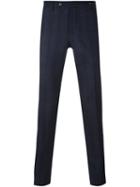 Pt01 Glen Check Chino Trousers, Men's, Size: 50, Blue, Spandex/elastane/virgin Wool