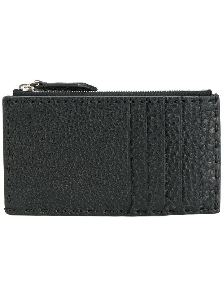 Fendi Top Zip Wallet - Black