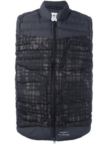 Adidas Adidas Originals X White Mountaineering Pixel Padded Gilet, Men's, Size: Large, Grey, Polyamide/polyester