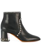 Santoni Studded Boots - Black