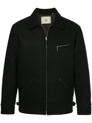 Gold / Toyo Enterprise Zipped Bomber Jacket - Black