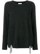 Snobby Sheep Braid Detailed Knit Sweater - Black