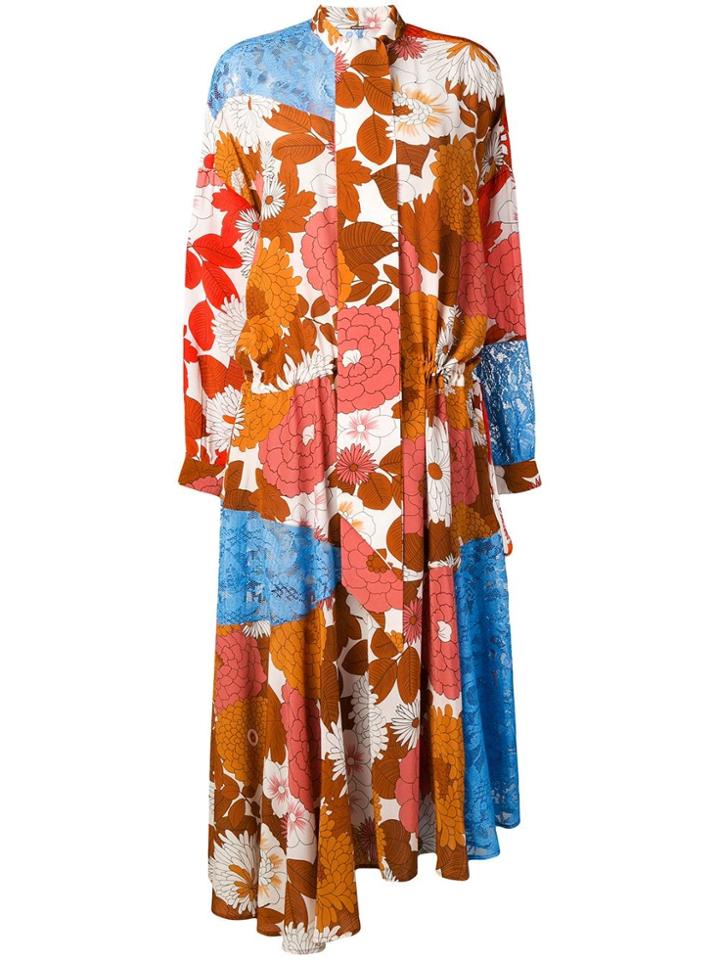 Dodo Bar Or Ossi Patchwork Dress - Brown