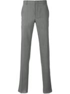 Prada Windowpane Check Trousers - Grey