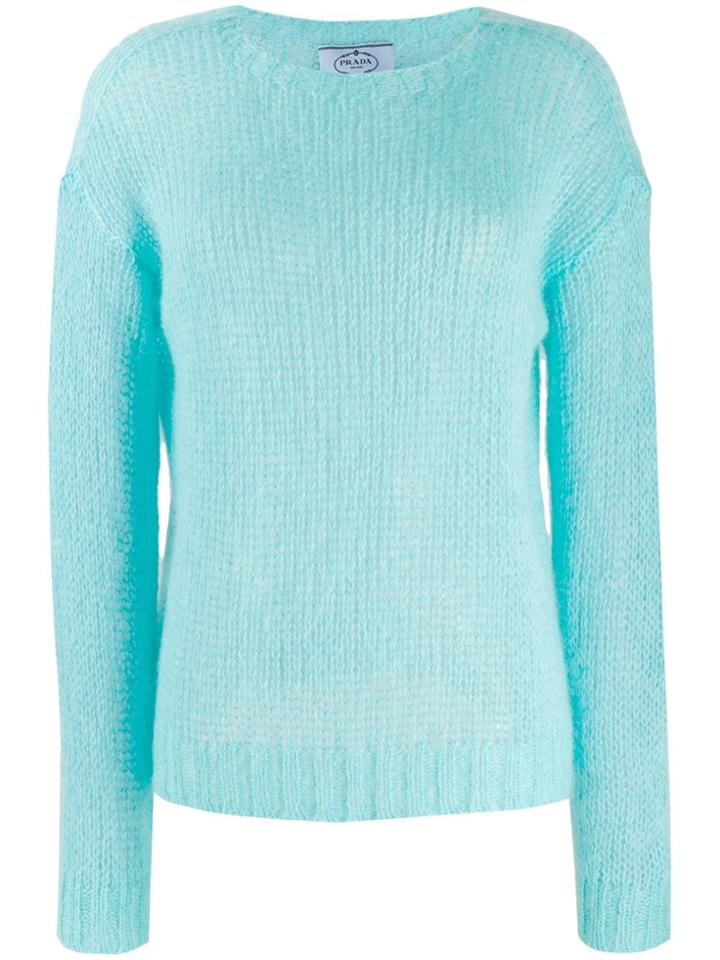 Prada Open Stitch Jumper - Blue