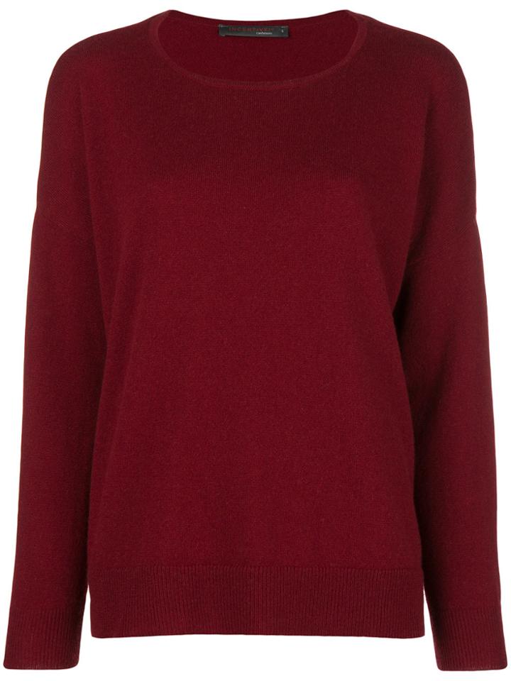 Incentive! Cashmere Soft Round Neck Jumper - Red