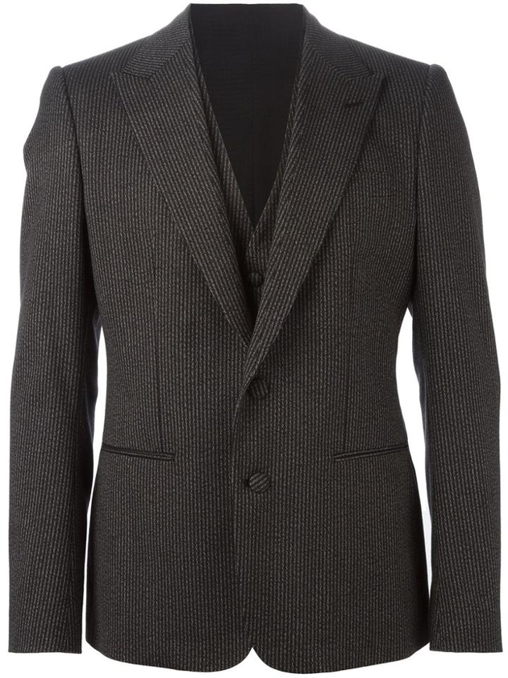 Dolce & Gabbana Pinstripe Three-piece Suit - Grey