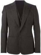 Dolce & Gabbana Pinstripe Three-piece Suit - Grey
