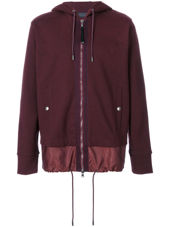 Diesel Black Gold Double Hem Drawstring Hoodie - Red