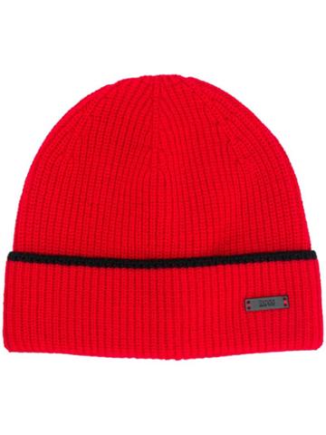 Boss Hugo Boss Berico Knitted Hat - Red