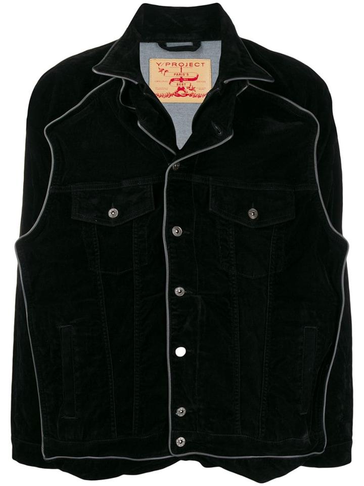 Y/project Piped Jacket - Black