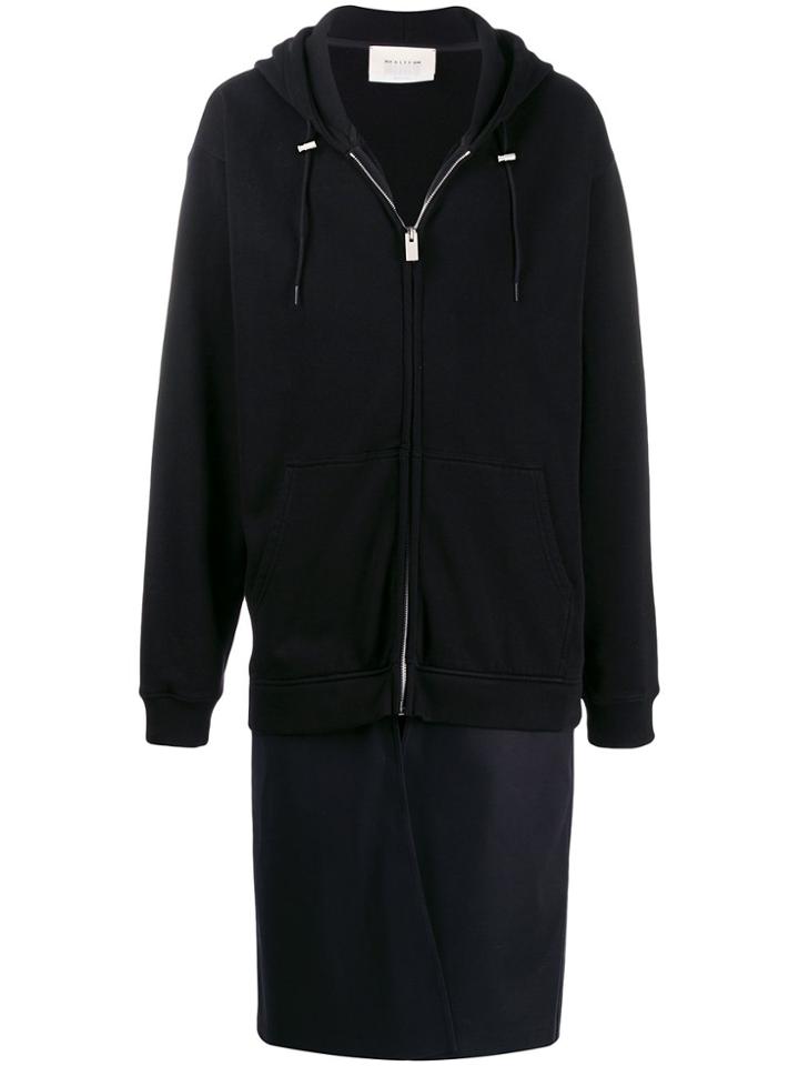 1017 Alyx 9sm Long Hooded Coat - Black