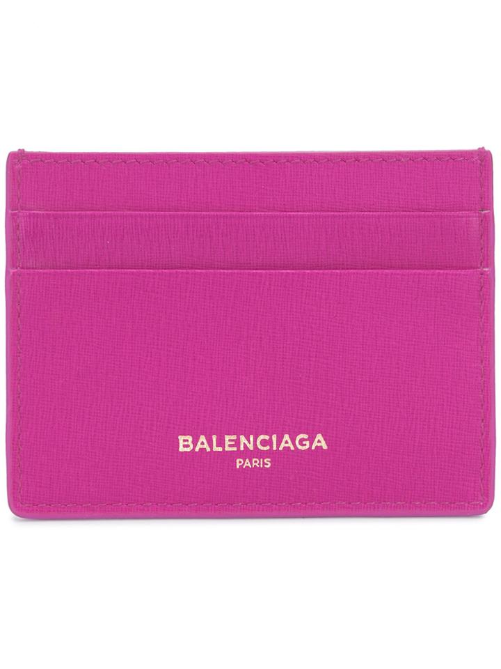 Balenciaga Essential Cardholder - Pink & Purple