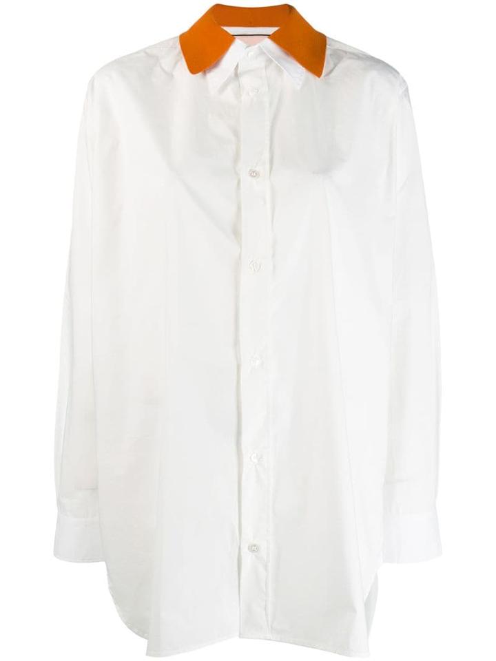 Plan C Popeline Classic Shirt - White