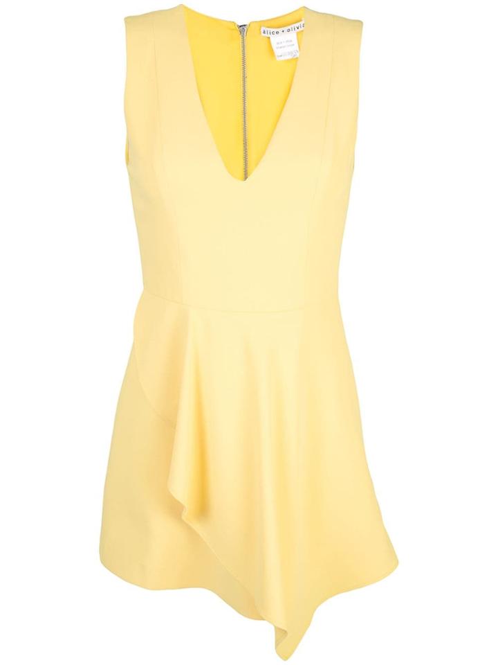 Alice+olivia Callie Sleeveless Dress - Yellow