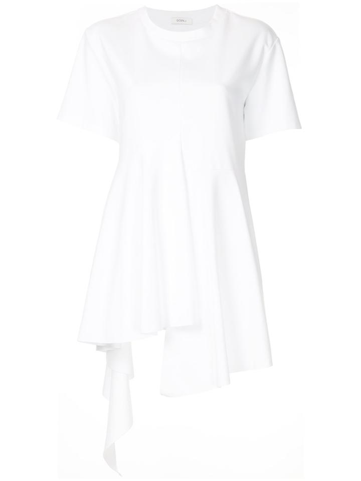 Goen.j Asymmetric Paneled T-shirt - White
