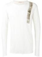 Isabel Benenato Printed Sweatshirt, Men's, Size: Large, White, Cotton