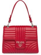 Prada Prada Diagramme Leather Bag - Red