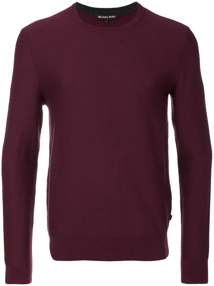 Michael Kors Round Neck Sweater - Red