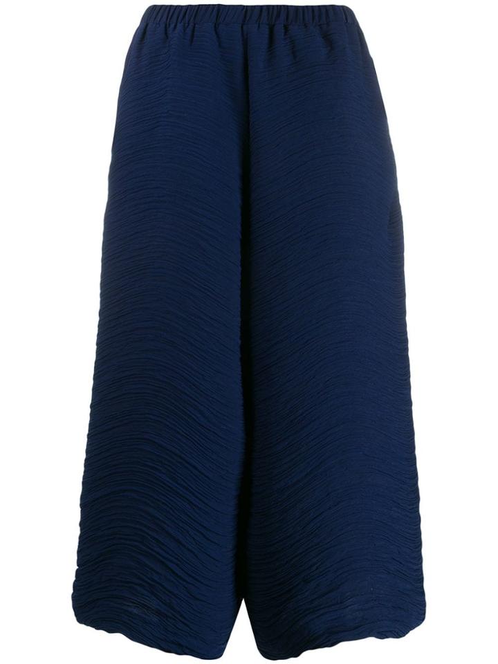 Issey Miyake Plissé Culottes - Blue