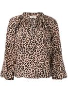 Zadig & Voltaire Leopard Print Blouse - Brown