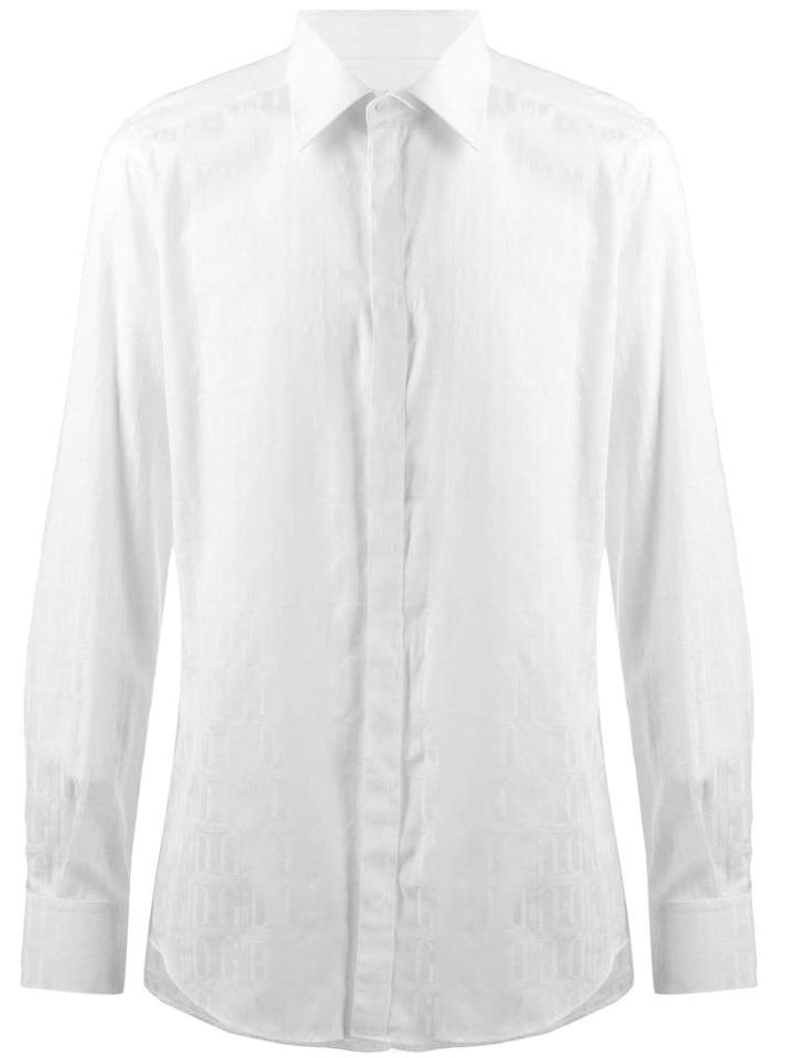 Dolce & Gabbana Logo Printed Shirt - White