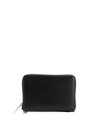 Yohji Yamamoto Zipped Bi-fold Wallet - Black