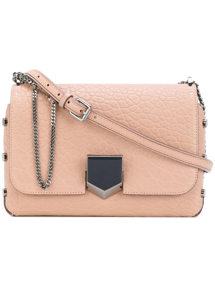 Jimmy Choo - City Lockett Shoulder Bag - Women - Calf Leather/metal - One Size, Pink/purple, Calf Leather/metal