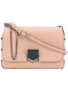 Jimmy Choo - City Lockett Shoulder Bag - Women - Calf Leather/metal - One Size, Pink/purple, Calf Leather/metal