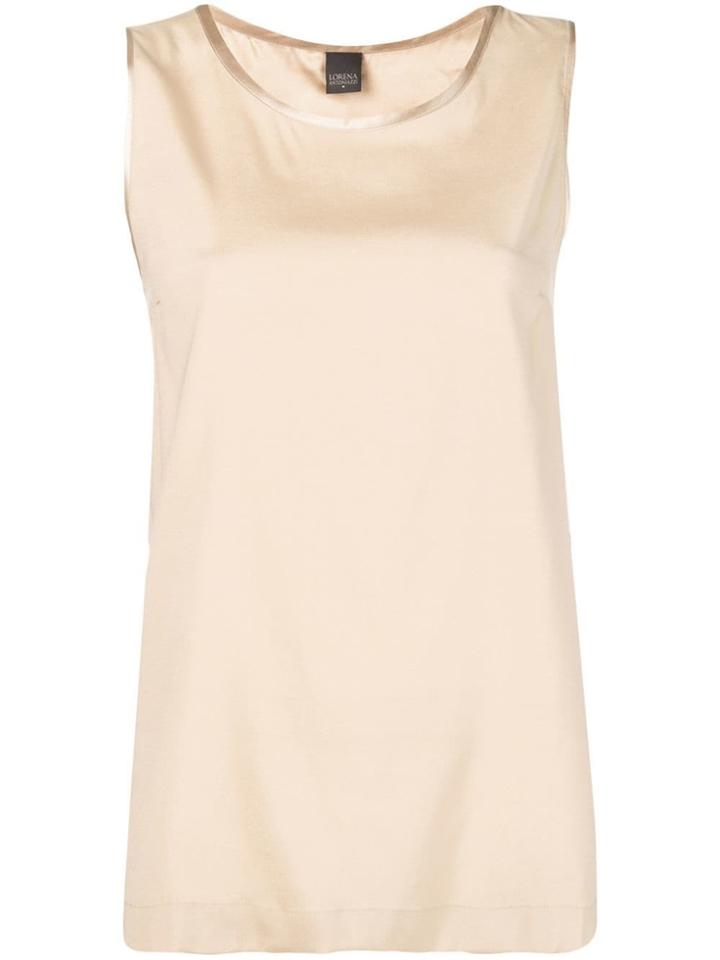 Lorena Antoniazzi Sheen Trim Tank Top - Neutrals
