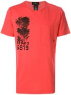 Stone Island Shadow Project Printed Chest Pocket T-shirt - Pink &