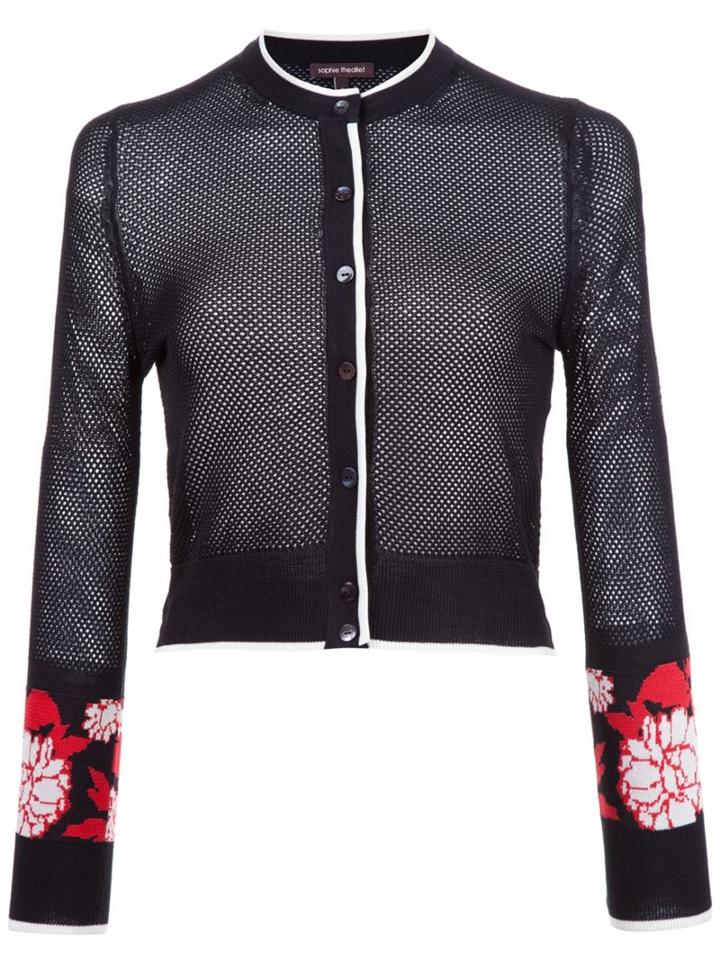 Sophie Theallet Garden Jacquard Mesh Cardigan