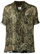 Chapter - Printed Shirt - Men - Polyester - L, Green, Polyester