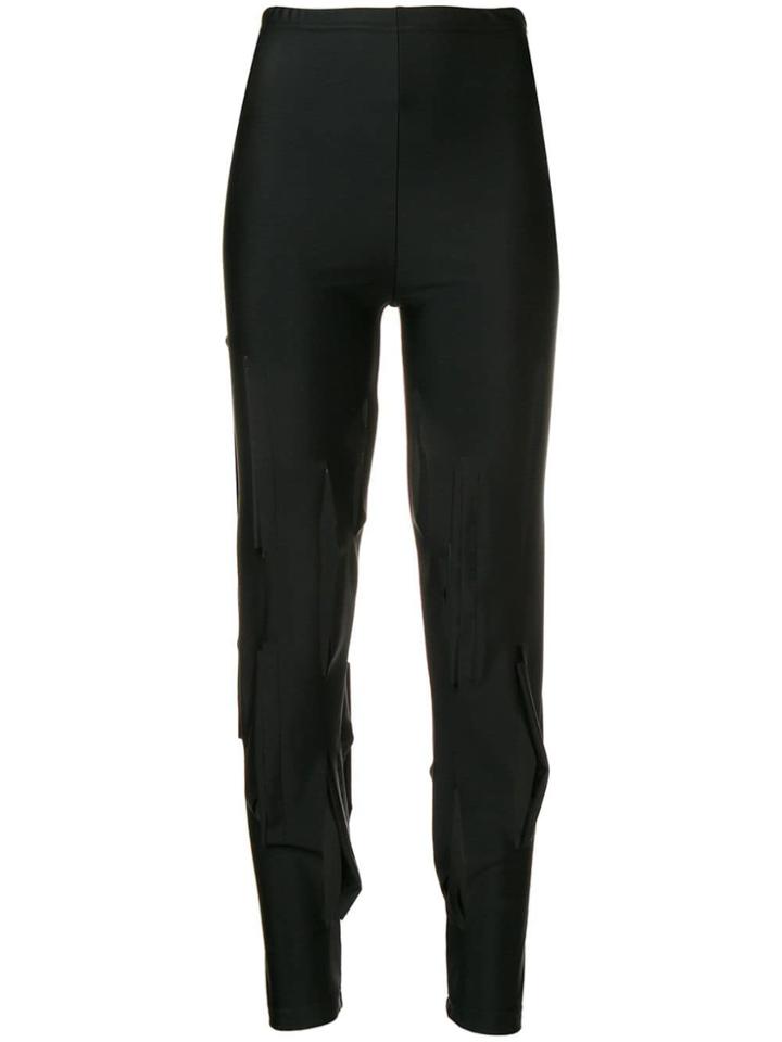 Comme Des Garçons Cut-out Detail Trousers - Black
