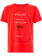 Gucci Fashion Show Invite Print Cotton T Shirt - Red