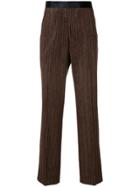 Our Legacy Striped Corduroy Trousers - Brown
