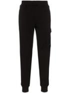 Cp Company Utility Pocket Cotton Track Pants - Black