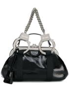 Moschino Varnish Tote Bag - Black