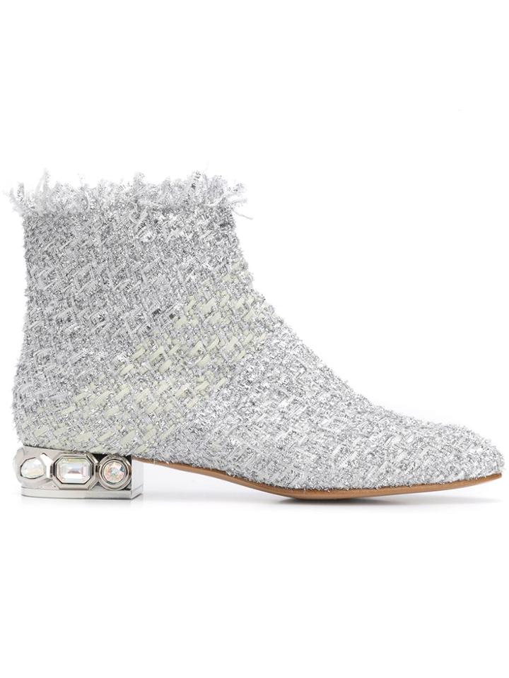 Casadei Bisanzio Boots - Silver