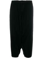 Comme Des Garçons Comme Des Garçons Dropped-crotch Velvet Trousers -